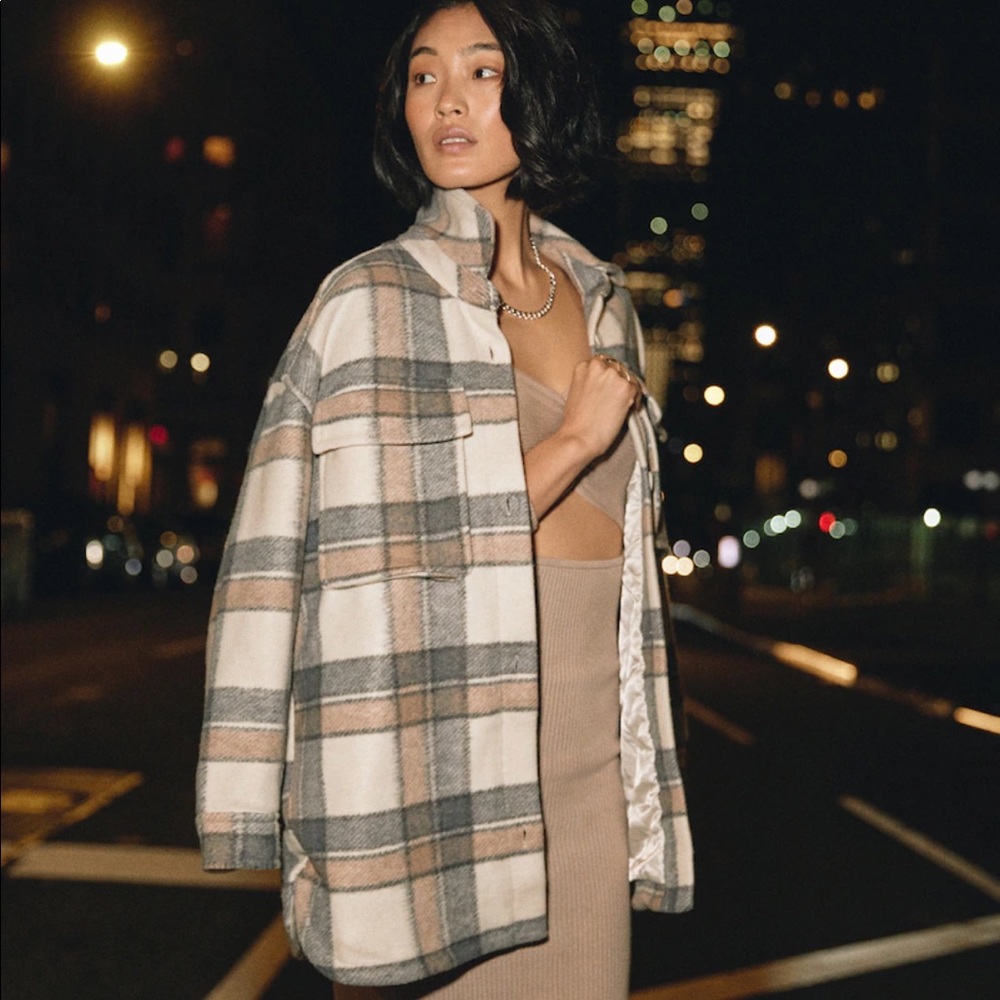 Oversized Cozy Shirt Jacket